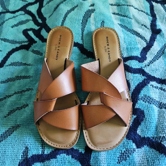 Vegan Leather Sandals - Picture 2 of 9